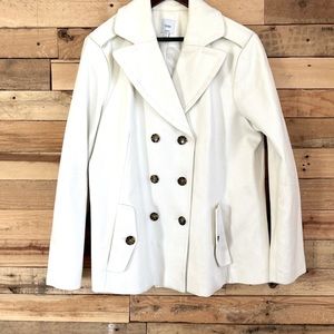 GAP white double breasted coat